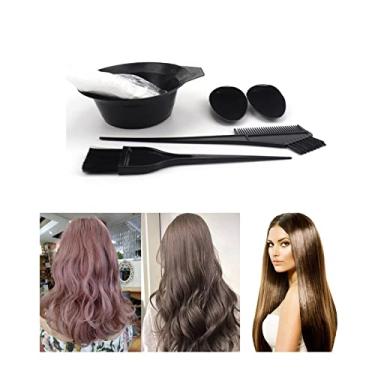 Imagem de Dioche Kit Profissional de Mistura de Cores de Cabelo Pincéis de Tingimento de Cabelo Tint Pente Tigela de Mistura Capas de Orelha Luvas Capa de Salão para Salão de Beleza Em Casa