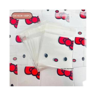 Imagem de Hello Kitty Mymelody Kawaii 100PCS Sacos De Doces Transparentes OPP Au