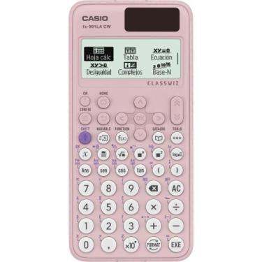 Imagem de Calculadora Científica Casio FX-991LACW ClassWiz Rosa 550 Funções Disp