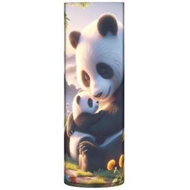 Imagem de Vasos cilíndricos florais de mola Penda Bear Cub para centros de mesa, vasos e plantadores de plástico personalizados, decoração moderna floral exclusiva, 30 cm x 9,9 cm