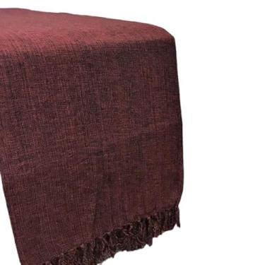 Imagem de Manta para Sofá Gigante 2,40x1,80m Casal Algodão Macio Decorativa(Vinho)