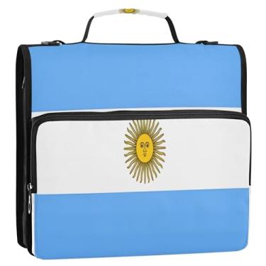 Imagem de Fichário de pastas de bandeira da Argentina, fichário de escritório, fichários escolares