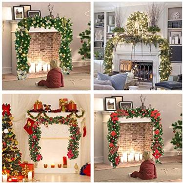 Imagem de Generic Luzes Led Guirlanda de Natal Festiva Decorativa Lareira Escadas Decoração da árvore de Natal 2.7m Plástico Pvc Adequado para Grinaldas Diy (Generic4yf5s8pqum-10304254)
