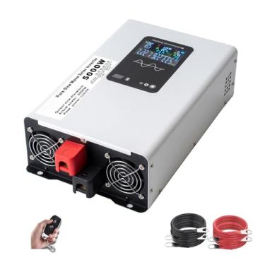 Imagem de Inversor de potência de onda senoidal pura de alta eficiência de 5000 W, conversor de CC 12V/24V/48V/60V/72V para CA 110 V/230 V, inversor de energia solar de baixa frequência,24V to 230V 50Hz