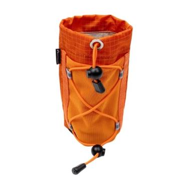 Imagem de harayaa Porta-garrafa de água portátil para mochila, versátil e ideal para corrida, ciclismo, caminhadas e pesca, Laranja