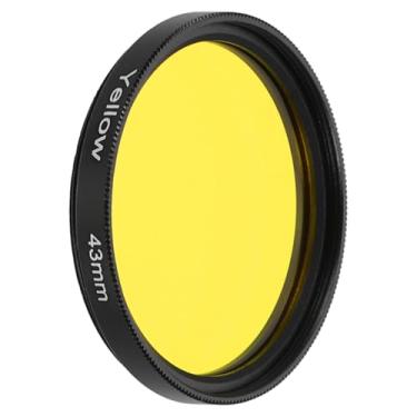 Imagem de PATIKIL Filtro de lente de 43 mm, filtros coloridos, resina óptica de arranhões, acessórios de correção de cor para lente de fotografia de câmera, amarelo