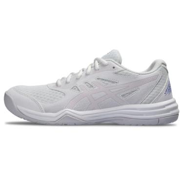 Imagem de ASICS Sapatos de Voleibol Upcourt 5 para Mulher, Branco/Cosmos, 10