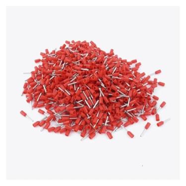 Imagem de ROUPWKWO Kit de ponteiras de fio de 500 peças, conector de crimpagem de terminais de fio, terminal de extremidade de pino de cabo isolado E0508/E7508/E1008/E1508/E2508