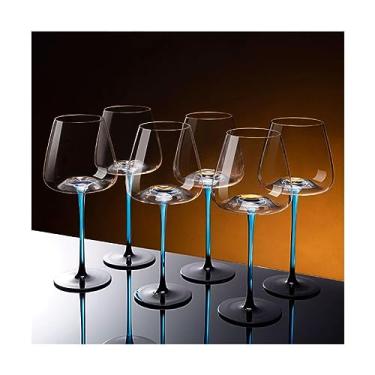 Imagem de Taças de vinho lindas taças de vinho azul haste longa taças de vinho tinto taças de champanhe 520ml/499.0 g personalizar