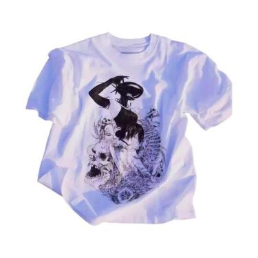 Imagem de Camiseta De Manga Curta Chainsaw Man Álbum Japonês Casal Guerra Demôni