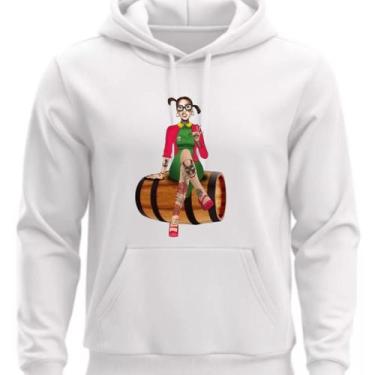 Imagem de Moletom Personalizdo Chiquinha Style Com Capuz - Kapbom, Branco, M