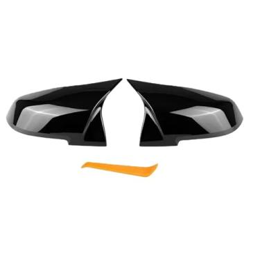Imagem de Compatível com BMW 12 3 4 Série F20 F30 F31 F32 F36 2012 + 320i 328i 330d M3 M4 Exterior Substituição Forjada Buzina Espelho Retrovisor Capa Carcaça(Bright black)