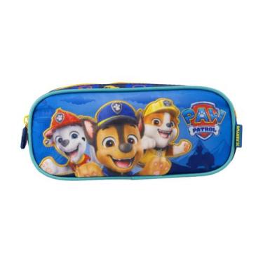 Imagem de Estojo Duplo Escolar Patrulha Canina Paw Patrol Infantil - Xeryus, Azu