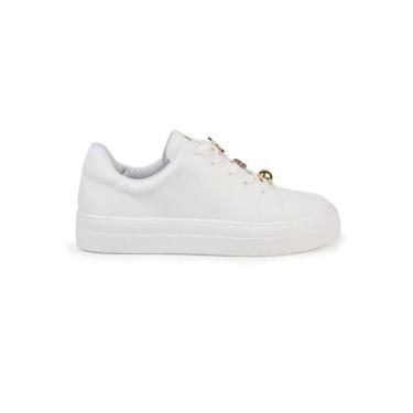 Imagem de Tênis Bebecê Shine com Detalhes Luxo, Branco, 35