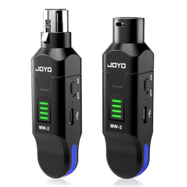 Imagem de JOYO Sistema de microfone sem fio de 2,4 GHz, transmissor e receptor XLR de 4 canais, adaptador de microfones condensadores dinâmicos/fantasmas para sistemas PA, som ao vivo, mixer de áudio - MW-2