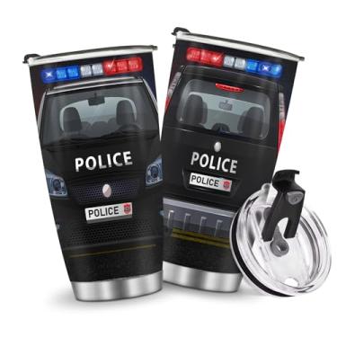 Imagem de Copos isolados caneca de viagem xícara de café garrafa de água presentes para Natal, aniversário, dia das crianças, presente de aniversário, metal, 590 ml, alça masculina gelada quente e fria