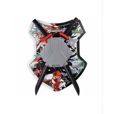 Imagem de Mochila Com 2 Espadas De Plástico E Shuriken De Papel - Le Plastic