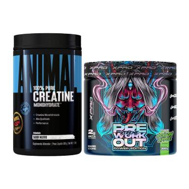 Imagem de Kit Animal Creatine 500g + Xtreme Pré-Workout 300g Universal-Unissex