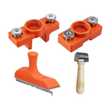 Imagem de MotiveTech Aplicador de cola, ferramenta para espalhar cola, fácil de usar, dispensador de fita de borda, aplicador de cola para fita de borda para trabalhos, Style B