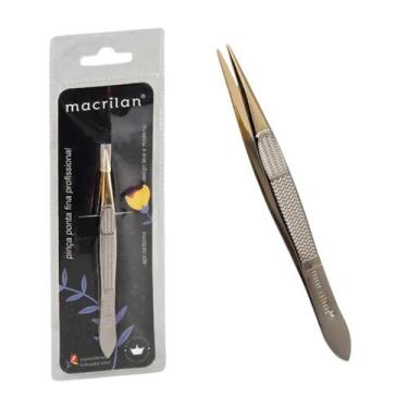 Imagem de Pinça De Sobrancelha Profissional Ponta Fina Pi-3 Macrilan