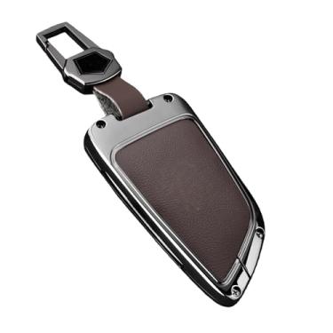 Imagem de Capa de couro para chave com fivela especial, capa de carro compatível com BMW X1 X3 X5 X6 X7 1 3 5 6 7 Série G20 G30 G11 F15 F16 G01 G02(H-gun brown ring)
