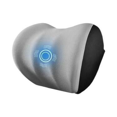 Imagem de Almofada De Apoio Lombar Aquecida Para Carro Com Massagem Vibratória E