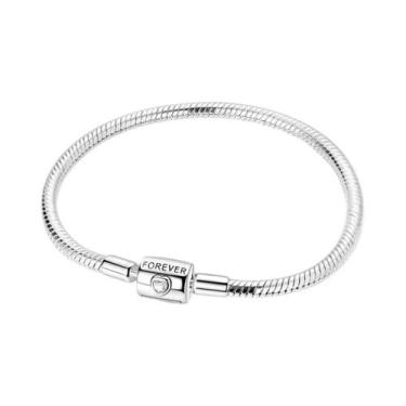 Imagem de Pulseira De Charme Em Prata Esterlina 925 Para Mulheres, 17-20CM, Cruz