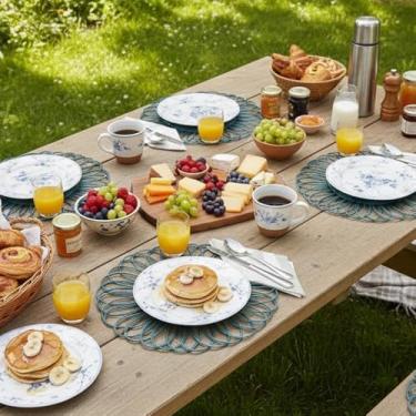 Imagem de Mesa Posta Lugar Americano Mandala Em Rattan 38Cm Rafimex (2)