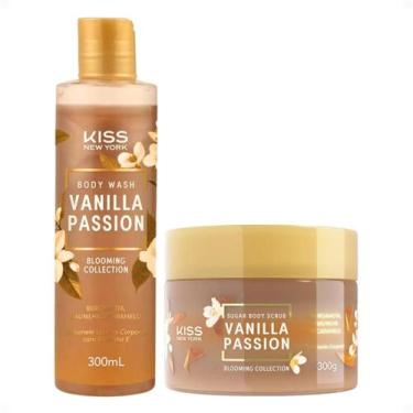 Imagem de Kit Kiss Ny Vanilla Passion: Sabonete Líquido 300ml e Esfoliante Corpo