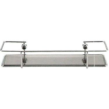 Imagem de Porta Shampoo Giosul com Vidro Fumê, Cromado