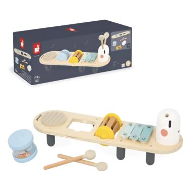 Imagem de Mesa Musical Lagarta Em Madeira Janod J04058