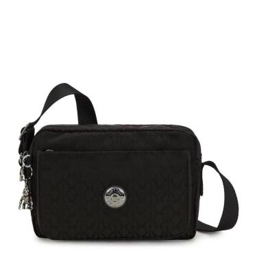 Imagem de Bolsa Kipling Abanu M Black Sign JQ-Feminino