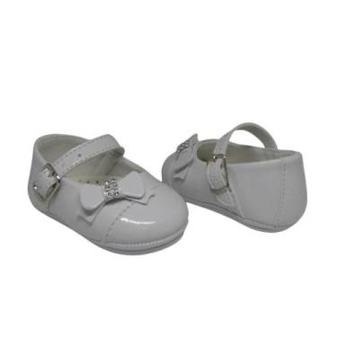Imagem de Sapatinho de Bebe Sapatilha Laço Lateral Feminino Infantil Menina Mano