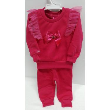 Imagem de Conjunto Moleton Luxo Bebê Menina Inverno Lessa Kids B9244-Feminino