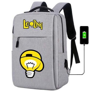 Imagem de Mochila Escolar Infantil Com Entrada USB Tropa Do Rosas Lampada leozin
