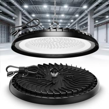 Imagem de Luminária LED UFO High Bay 100W, 150W 200W, IP65 À Prova D'água, 130LM/W Alta Eficiência, Temperatura Cor Selecionável 3000K/4000K/6500K Para Armazéns, Fábricas, Oficinas E Garagens(6000k,150w)