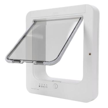 Imagem de Luocute Porta Grande para Gatos, Porta Automática para Animais de Estimação Com Aba para Gatos Com Sensor Automático e Entrada Ativada por Colar e Automática para Animais de