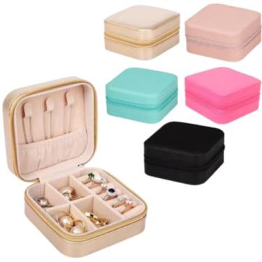 Imagem de Kit 30/50/100 Peças Porta Jóias Portátil Caixinha Bolsa de Colar Brincos Anéis (50,COR-Aleatório)