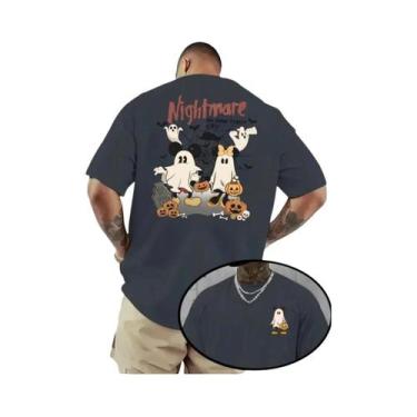 Imagem de Camiseta Masculina E Feminina Da Disney Halloween Mickey Mouse Com Est