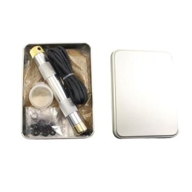 Imagem de Acampamento de Sobrevivência Muito Vendido Pistão Arma Fogo Compressão Ar Portátil Conjunto Caixa Multifuncional Liga Alumínio para Atividades Caminhada e Viagem Leve Fácil Transportar Armazenar Compa