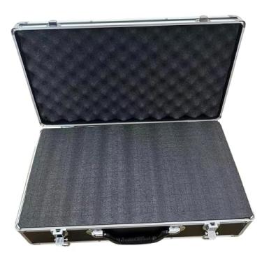 Imagem de KiBcsLic Caixa de ferramentas em liga de alumínio, estojo rígido para transporte, organizador de ferramentas versátil para viagens, instrumentos de teste e