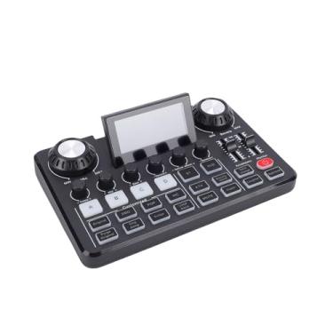 Imagem de Asixxsix Pacote de Equipamentos de Podcast, Mixer de áudio de Placa de Som Ao vivos Com Microfone Condensador de 3,5 Mm Entrada de Microfone Duplo Interface de áudio de Placa de Som