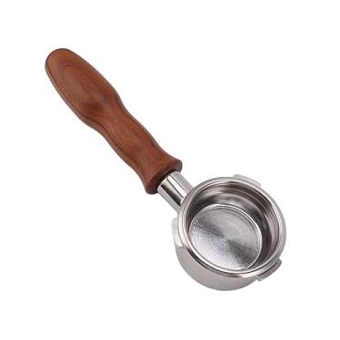 Imagem de Luqeeg Portafiltro de café Sem Fundo de Aço Inoxidável de 58 Mm para Barsetto, Removível e Fácil de Limpar, Melhoria de Extração, para Entusiastas de Máquinas de café (Estilo 3)