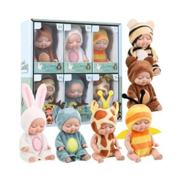 Imagem de Kit De Bonecas Reborn De Natal Com 12 Peças, Bonecas Princesa Dormindo