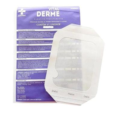 Imagem de Curativo Filme Transparente 10CM X 12CM VITAL DERME | Kit com 20 Unidades