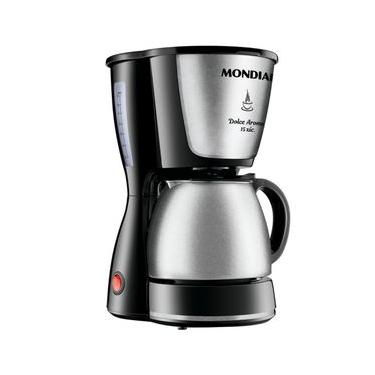 Imagem de Cafeteira Elétrica Dolce Arome Mondial Preto e Inox 550W C-34JI-15X