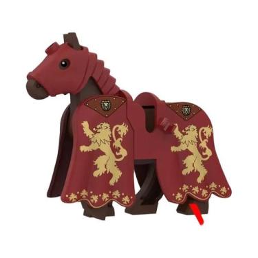 Imagem de Figuras De Soldados Cavaleiros Medievais Com Armaduras E Cavalos De Gu