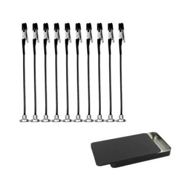 Imagem de 12 Peças De Bastões Flexíveis Com Clipe Jacaré, Pontas De Borracha E B