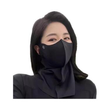 Imagem de Máscara Facial E De Pescoço Feminina Com Proteção UV, Respirável, Em S