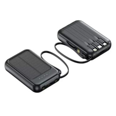 Imagem de Bateria Solar Portátil Carregador Power Bank 10.000mAh
